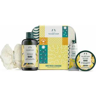 The Body Shop Sweetness & Sunshine Mango Essentials Body Care Holiday Present Set Vegan 4-Piece Set