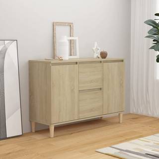 skænk 101x35x70 cm konstrueret træ sonoma-eg