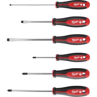 Milwaukee 48-22-2706 6 piece Phillips og Slidsed Head ScrewDriv Ing Set m/magnetiske tip og trilobehåndtag