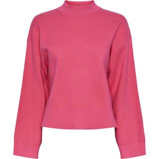 Pieces Pcfenda LS High Neck Knit Hot Pink S