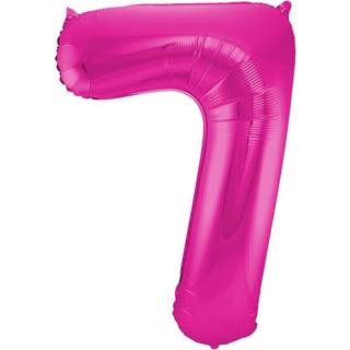 Folienballon Zahl 7 Pink
