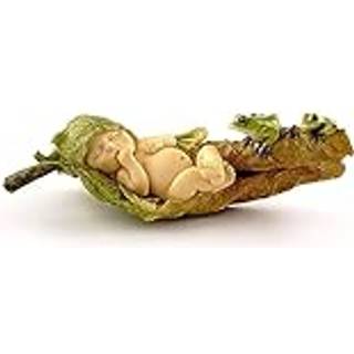 Top Collection Miniature Fairy Garden og Terrarium Statue Sleeping Fairy Baby med fr?er