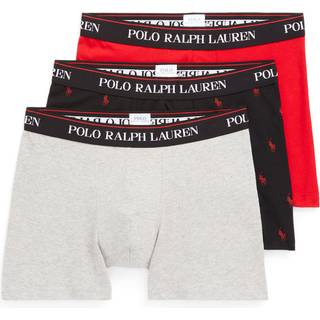 Ralph Lauren Boxershorts Brief 3-pak - Multi Red/Black/Grey HTR - Str. XL - Modish.dk