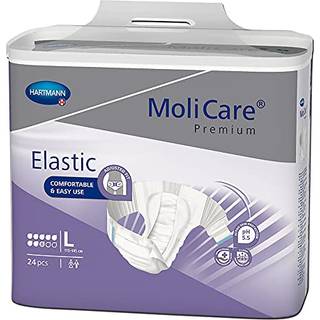 MoliCare Premium Elastic 8 dråber - Tapebleer. Str. L - Taljemål 115-145 cm.