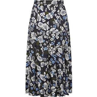 Veronica Beard Norris pleated silk-blend midi skirt - multicoloured - XL+