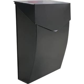 NACH Sort postkasse vgmonteret 4,8 x 10 x 13 tommer vgmonterede postkasser til udvendig vandttte postkasse til huset - Bradley Store postkasse