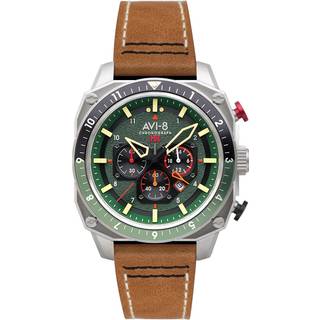 AVI-8 AV-4100-01 Herrenuhr Hawker Hunter Dual Time Chronograph 43mm 5ATM