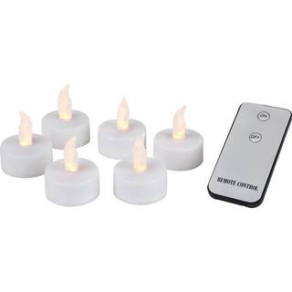 Lumineo LED Teelichter mit Fernbedienung - 6er Set
