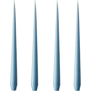ester & erik taper candle moon blue (no. 37) dekorativt lys 4x32 cm - 4x32 cm