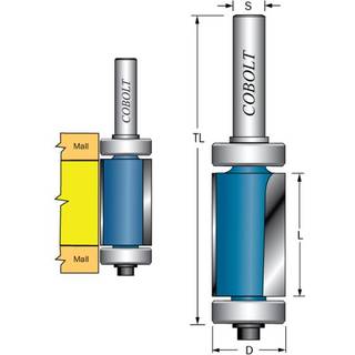 Cobolt 205-024XL Kantskærer med dobbelte styrelejer