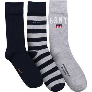 Gant 3-pak Cotton Socks Gift Box - Blue/Grey - One Size