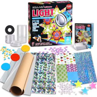 Tvillinger Kaleidoskops?t til b?rn Funkidz DIY Kaleidoskop Making Craft Kit med prisme gave Optisk illusion Videnskab Eksperiment Uddannelsesstam