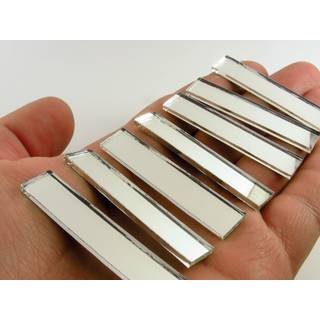 Aleksander hreben rektangul?r 3/8 """" x 2 """" spejlmosaikfliser. 50 stk