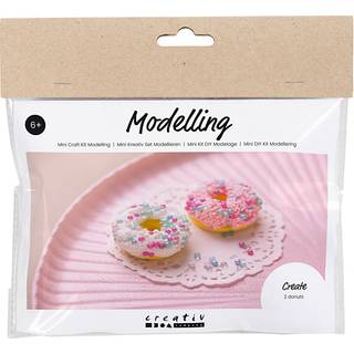 Creotime mini DIY donuts modelleringskit (På lager i varehus)