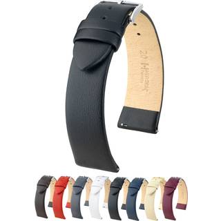 Hirsch 03702050-2-20 Uhrenarmband Toronto L 20 mm Leder Schwarz