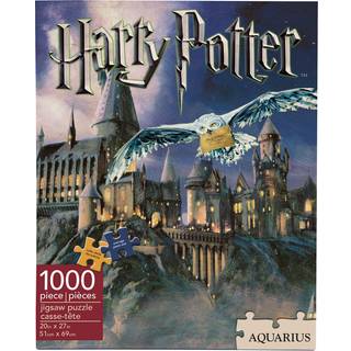 Aquarius Harry Potter Puzzle Hogwarts Castle (1000 Piece Jigsaw Puzzle) - Officielt licenseret Harry Potter Merchandise & Collectibles - Glare Fr