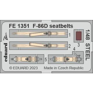 F-86D seatbelts STEEL 48 REVELL
