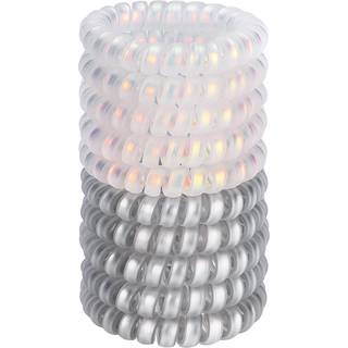 Jesslab spiralh?rbindinger 10 stk. Traceless telefon snor h?r b?nd plast spiral h?r slips hestehaleholder