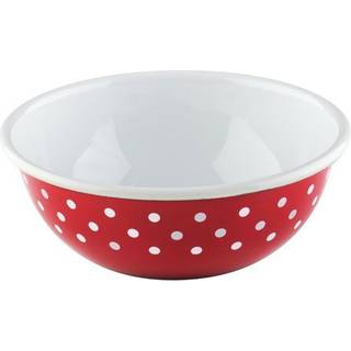 Riess Country Pünktchen Rot Schüssel 16 cm / 0,75 L - Emaille