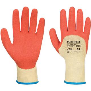 A105 - Tough Grip handske - Gul/Orange (Størrelse: X-Large)
