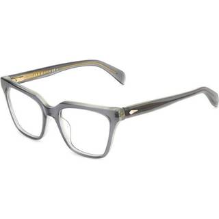 Rag & Bone RNB3057 KB7 53 Briller Kvinder Krystalklar - Transparent Dark Grey On Transparent Lig - 53mm