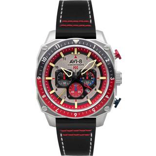 AVI-8 AV-4100-03 Herrenuhr Hawker Hunter Dual Time Chronograph 43mm 5ATM