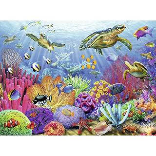 Ravensburger Tropical Waters Jigsaw Puzzle - 500 Unique Pieces Precision -Cut | Levende bl?ndingsfri billedmateriale | Ideel til afslapning eller