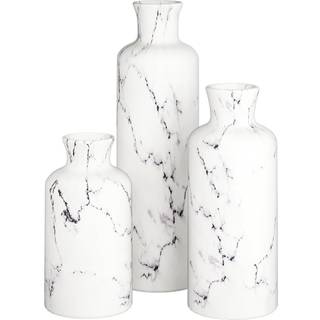 Hvid vases?t - Vaser til indretning perfekt til at holde pampas gr?s t?rrede/friske blomster vaser til dit k?kken sovev?relse kontor stue badev?r