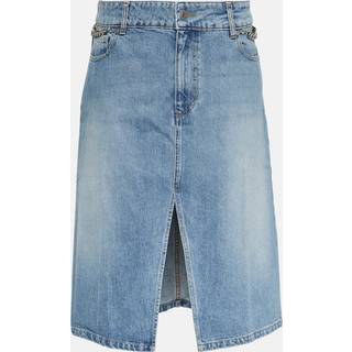 Stella McCartney Front-slit denim midi skirt - blue - XL