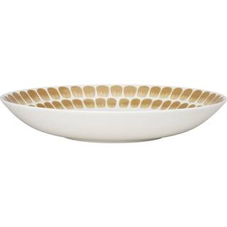 Arabia Tuokio Dyb Tallerken Beige 24 Cm - Dybe tallerkner Porcelæn Hvid - 1070776
