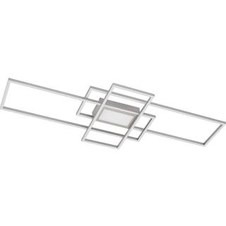 Lindby LED-loftlampe Caitlin, nikkel, metal, 105 cm