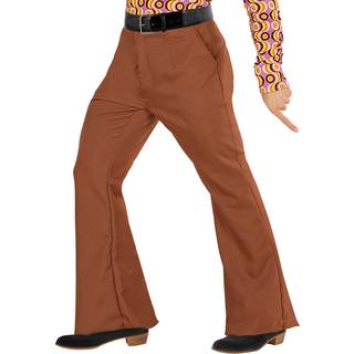 Groovy 70er Herren-Schlaghose Braun L/XL