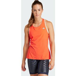 adidas Adizero Tank M - Rød Løbe Singlet til Dame med Reflekser & Aeroready Svedtransport