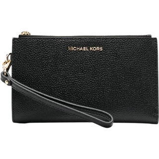 MK Adele Pebbled Leather Smartphone Wallet - Black - Michael Kors - ONE SIZE