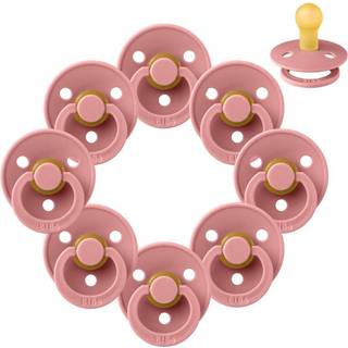 BIBS Rund Colour Sut - Sampak - 8 stk. - Str. 1 - Dusty Pink