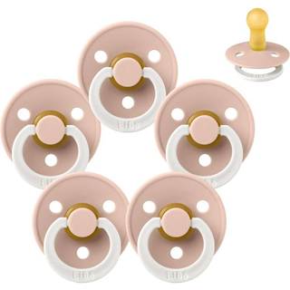 BIBS Rund Colour Sut - Sampak - 5 stk. - Str. 2 - GLOW - Blush