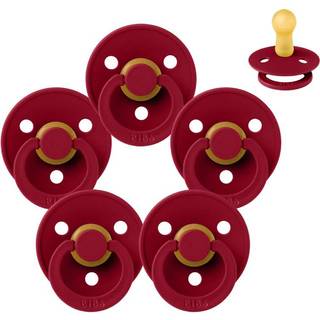 BIBS Rund Colour Sut - Sampak - 5 stk. - Str. 2 - Ruby