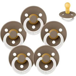 BIBS Rund Colour Sut - Sampak - 5 stk. - Str. 2 - GLOW - Dark Oak