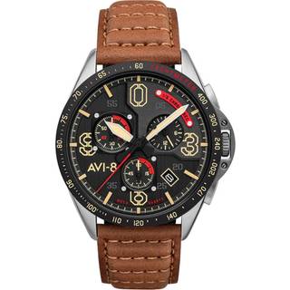 AVI-8 P-51 Mustang Blakeslee Chronograph AV-4077-02 - Herre - 43 mm - Analog - Quartz - Mineralglas