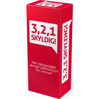 3, 2, 1 skyldig selskabsspil (På lager i butik)
