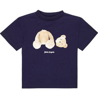 Palm Angels Kids Printed cotton jersey T-shirt - blue - Y 4