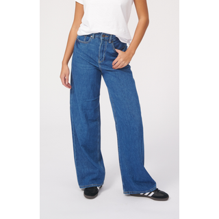 Originale Performance Wide Jeans - Medium Blue Denim - Dame - 28/34 - TeeShoppen