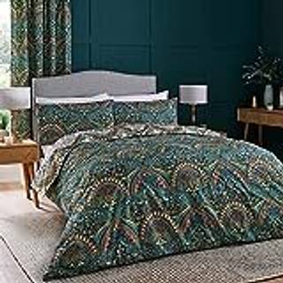 Dreams & Drapes Dreams & Drapes Blue Palais Reversible Duvet Cover Set