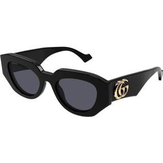 Gucci GG1421S 001 51 Solbriller Kvinder Black - Black - 51mm