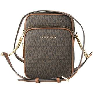MK Jet Set Travel Medium Logo Crossbody Bag - Brown - Michael Kors - ONE SIZE