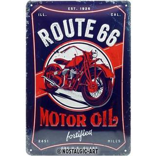 US Highways Metalskilt Route 66 *Motor oil* Mål: 20 x 30 cm