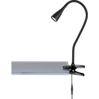 Nox LED-klemmelampe, sort