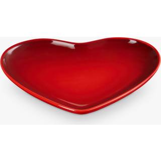 Le Creuset Heart Collection hjerteformet tallerken cerise 23 cm