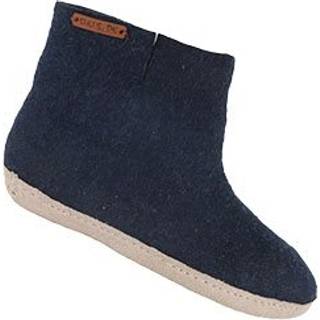 SHU´S Uldstøvle med Læder Sål - Blue - 1 Par