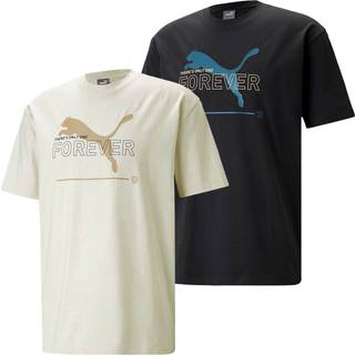 PUMA Herren T-Shirt grau Baumwolle & Mix